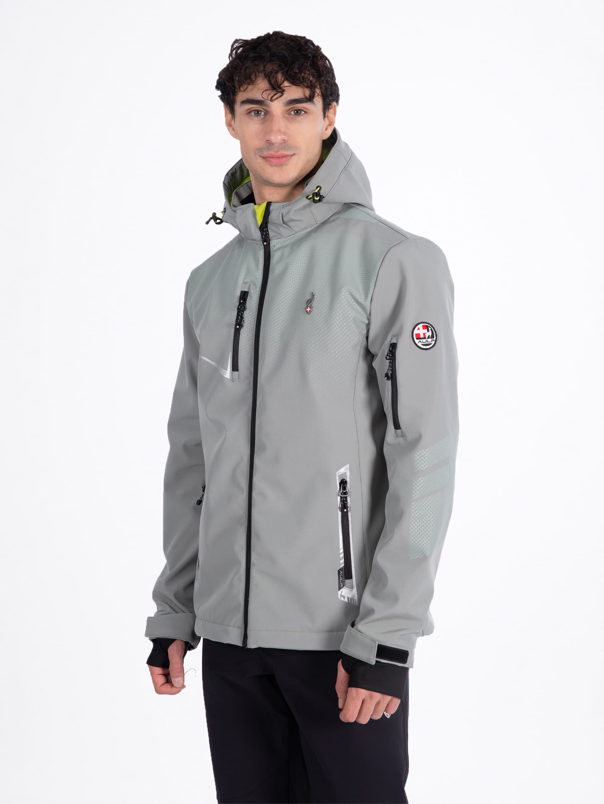 VESTE SOFTSHELL HOMME NEVIM - LICHEN